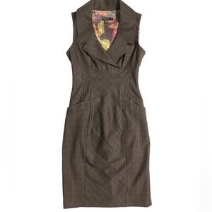 Ted Baker London Midi Plaid Dress